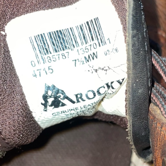 Rocky Work Boots 7.5 Wide Men’s Composite Toe, Oil & Water Resistant - Picture 11 of 12